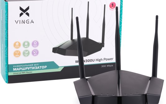 Відео: Wi Fi роутера Vinga WR N300U High Power