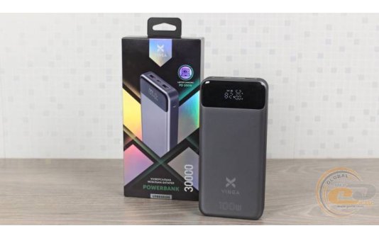 Огляд Vinga 30000 mAh 100W Display VA Grey (Li-Ion) (VPBB30100)
