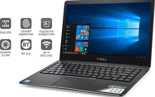 Vinga Iron S140 - бюджетний ноутбук з недешевими можливостями