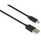 Дата кабель USB 2.0 AM to Micro 5P 1.8m Spring black Vinga (VCPDCMS1.8BK)
