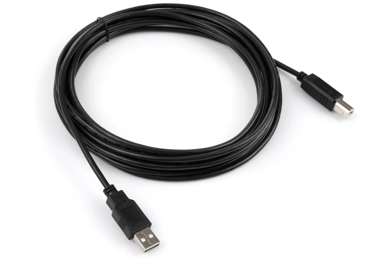 Printer cable USB 2.0 AM/BM 5.0 m Vinga (VCPUSBAMBM5BK)