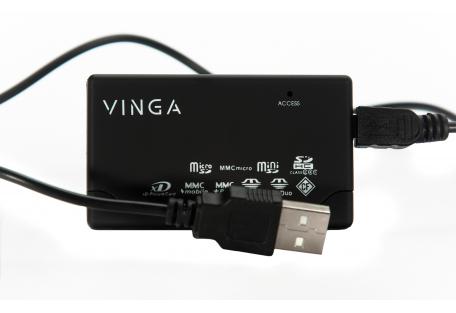 Зчитувач флеш-карт Vinga CR010BK