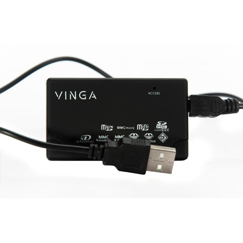 Зчитувач флеш-карт Vinga CR010BK