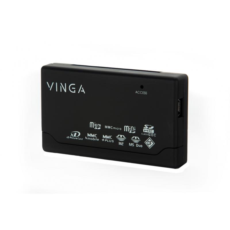 Зчитувач флеш-карт Vinga CR010BK