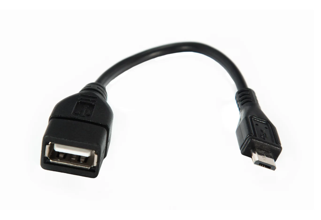 Adapter OTG USB 2.0 AF to Micro 5P 0.1m Vinga (CB010BK)