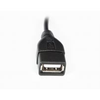 Перехідник OTG USB 2.0 AF to Micro 5P 0.1m Vinga (CB010BK)