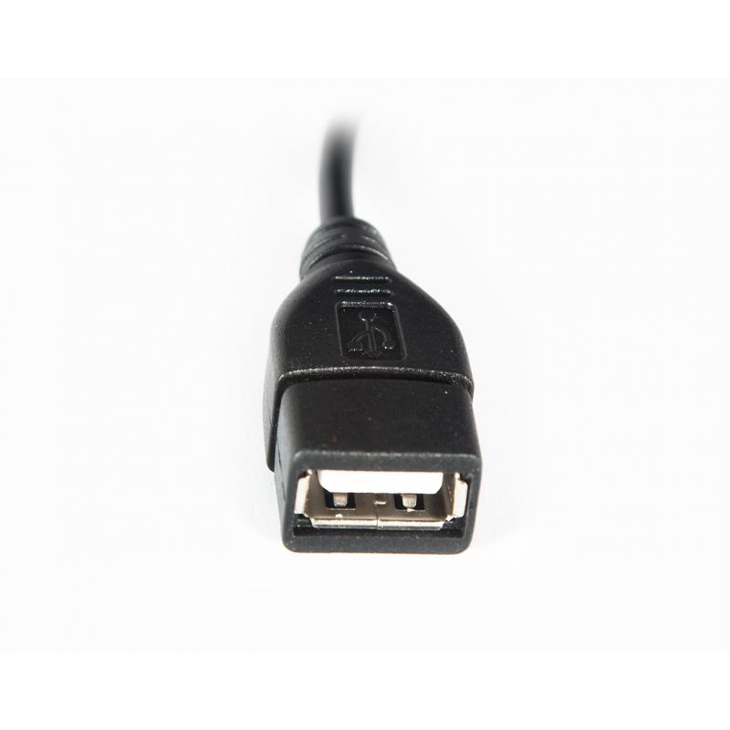 Перехідник OTG USB 2.0 AF to Micro 5P 0.1m Vinga (CB010BK)