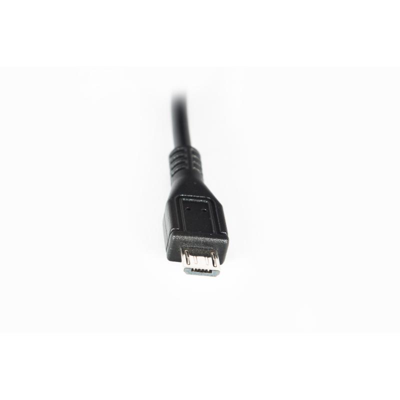 Перехідник OTG USB 2.0 AF to Micro 5P 0.1m Vinga (CB010BK)