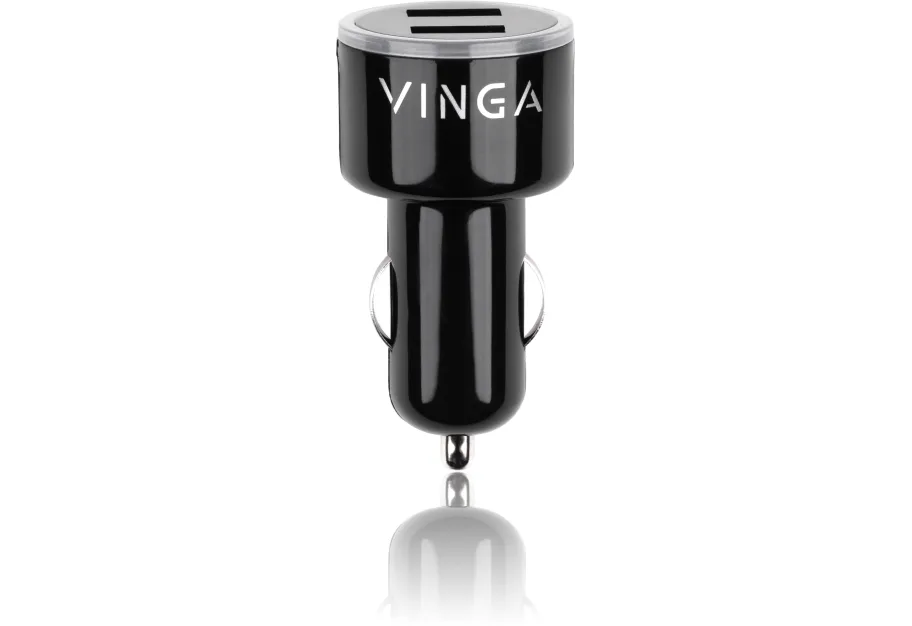 Зарядний пристрій Vinga CB 333 USB*2ports 2.1A (APA0333BK)