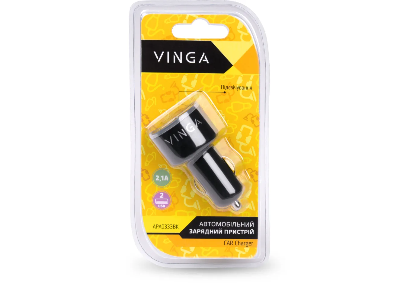 Charger Vinga CB 333 USB*2ports 2.1A (APA0333BK)