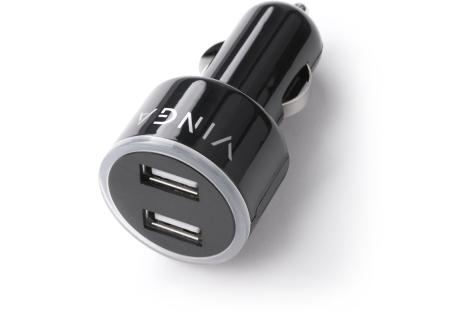 Зарядний пристрій Vinga CB 333 USB*2ports 2.1A (APA0333BK)