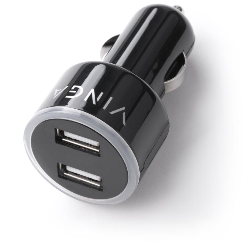 Зарядний пристрій Vinga CB 333 USB*2ports 2.1A (APA0333BK)
