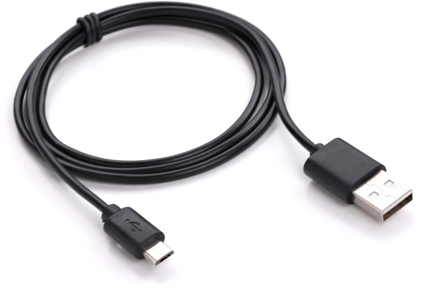 Data cable USB 2.0 AM to Micro 5P 1.0m Rainbow M Black Vinga (CUM0100BK)