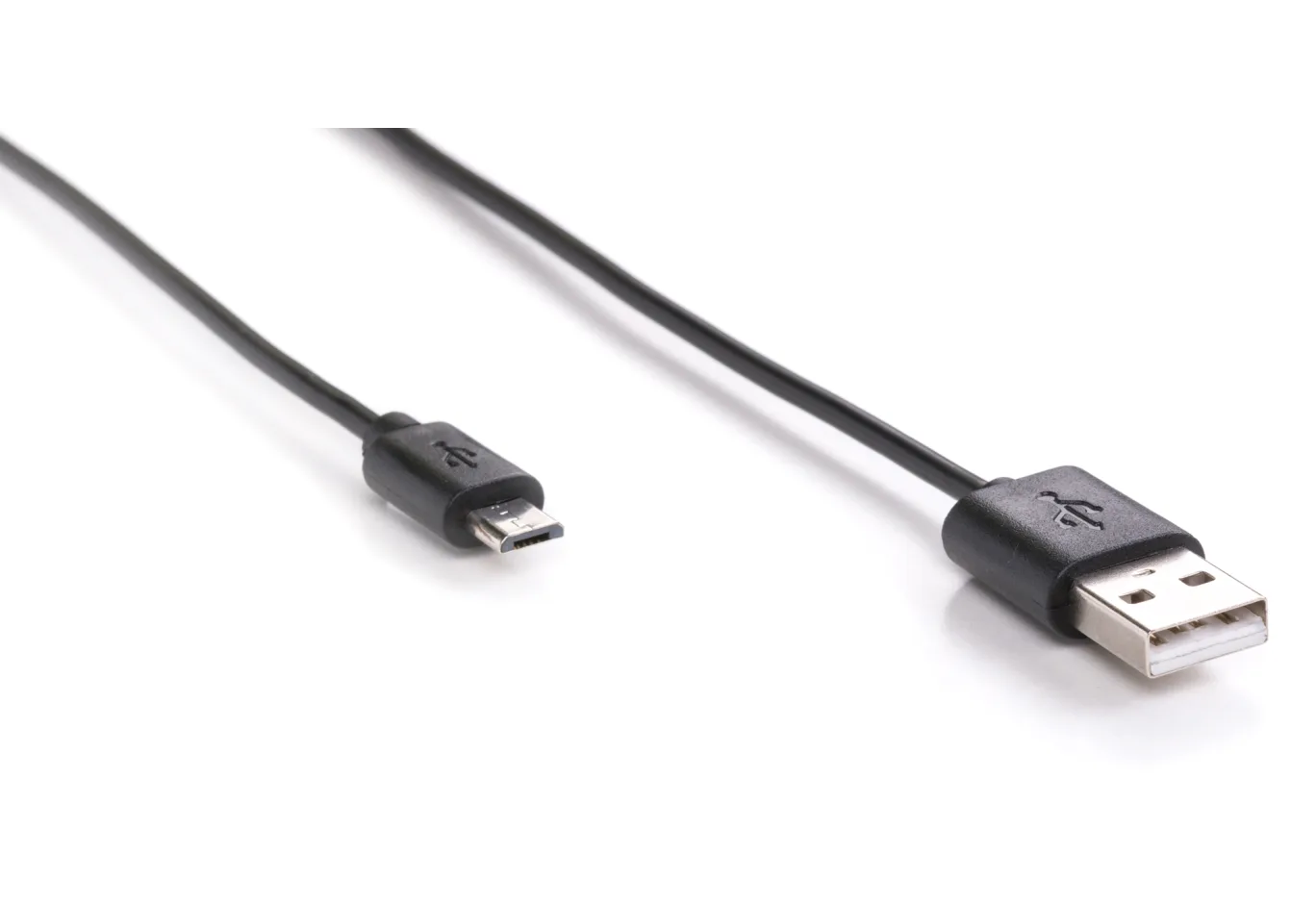 Data cable USB 2.0 AM to Micro 5P 1.0m Rainbow M Black Vinga (CUM0100BK)