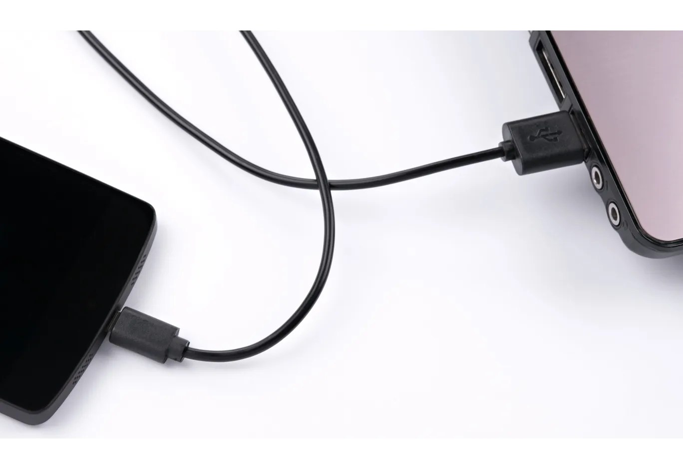 Data cable USB 2.0 AM to Micro 5P 1.0m Rainbow M Black Vinga (CUM0100BK)