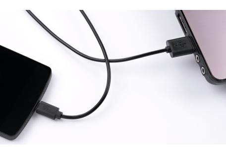 Дата кабель USB 2.0 AM to Micro 5P 1.0m Rainbow M Black Vinga (CUM0100BK)