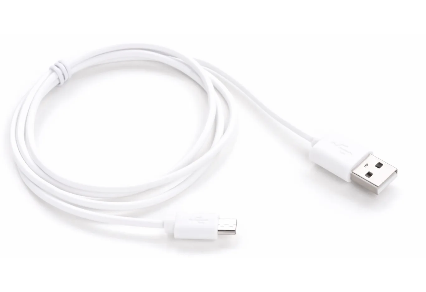 Data cable USB 2.0 AM to Micro 5P 1.0m Rainbow M White Vinga (CUM0100WH)