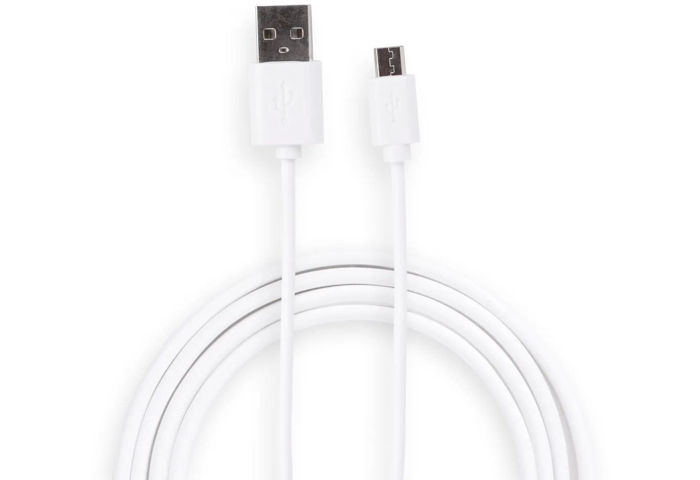 Data cable USB 2.0 AM to Micro 5P 1.0m Rainbow M White Vinga (CUM0100WH)
