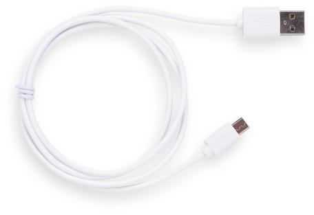 Дата кабель USB 2.0 AM to Micro 5P 1.0m Rainbow M White Vinga (CUM0100WH)
