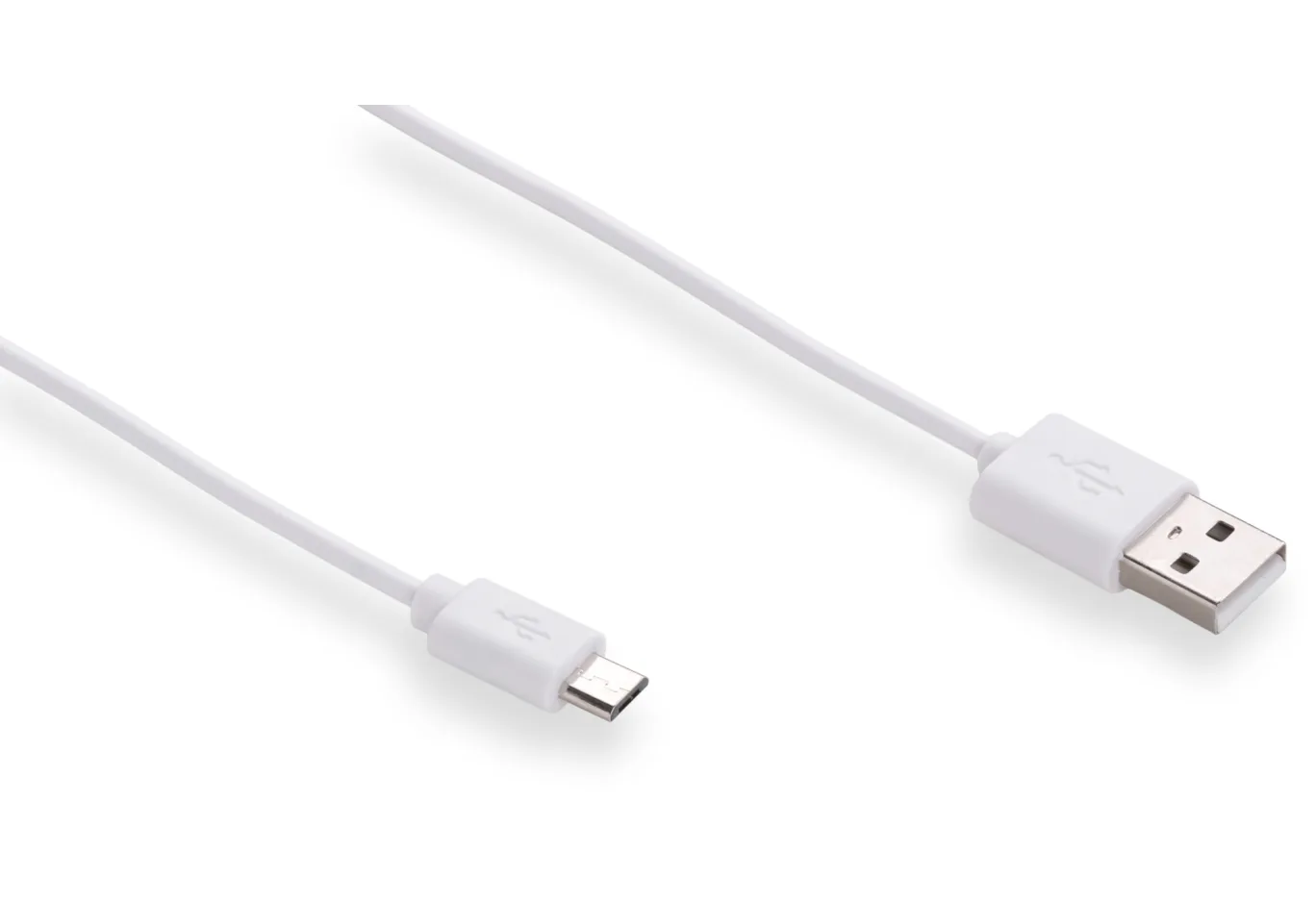 Data cable USB 2.0 AM to Micro 5P 1.0m Rainbow M White Vinga (CUM0100WH)