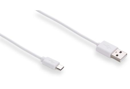 Дата кабель USB 2.0 AM to Micro 5P 1.0m Rainbow M White Vinga (CUM0100WH)