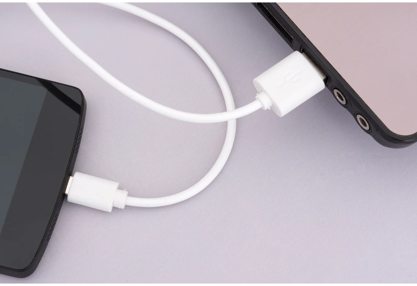 Data cable USB 2.0 AM to Micro 5P 1.0m Rainbow M White Vinga (CUM0100WH)