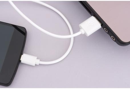 Дата кабель USB 2.0 AM to Micro 5P 1.0m Rainbow M White Vinga (CUM0100WH)