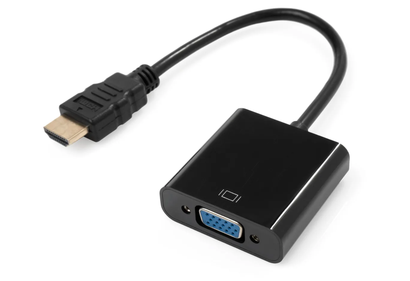 Adapter HDMI M to VGA F 0.15m 1080p black Vinga (VCPAHDMIM2VGAFBK)