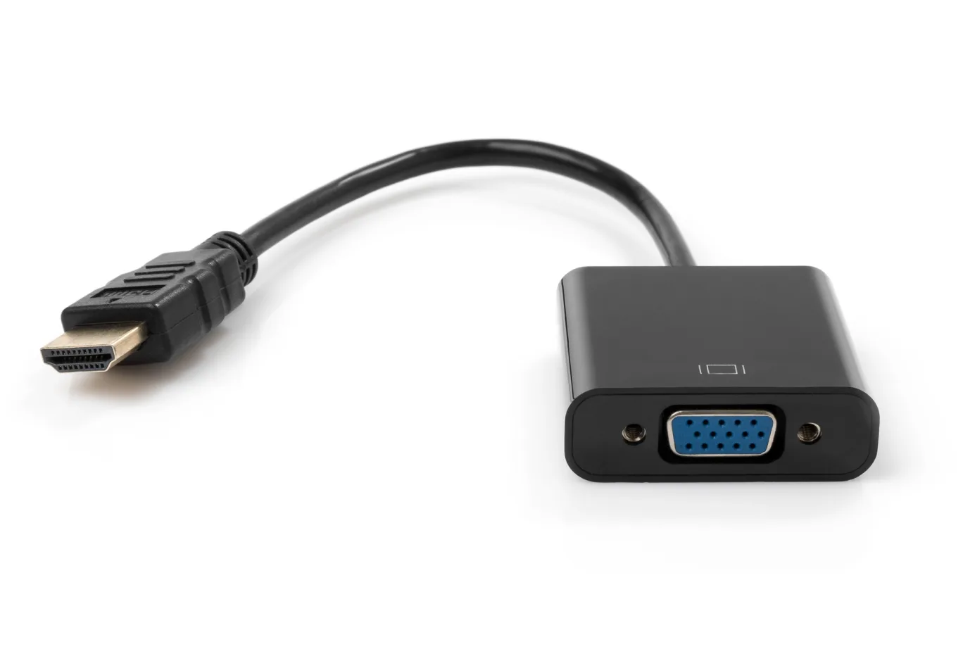 Adapter HDMI M to VGA F 0.15m 1080p black Vinga (VCPAHDMIM2VGAFBK)