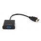 Перехідник HDMI M to VGA F 0.15m 1080p black Vinga (VCPAHDMIM2VGAFBK)