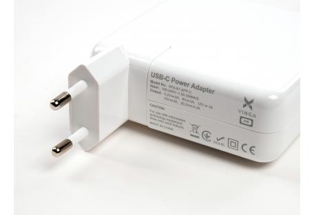 Блок живлення до ноутбуку Vinga Apple 87W 5.2V3A/9V3A/12V3A/15V3A/20.2V4.3A USB-C (VPA-87-APP-C)