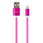 Дата кабель USB 2.0 AM to Lightning 1.0m rainbow nylon Vinga (VCPDCLCOLNB1RS)