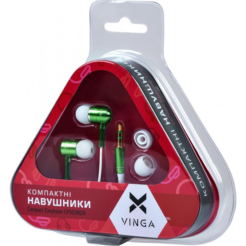 Навушники Vinga CPS038 Green (CPS038GN)
