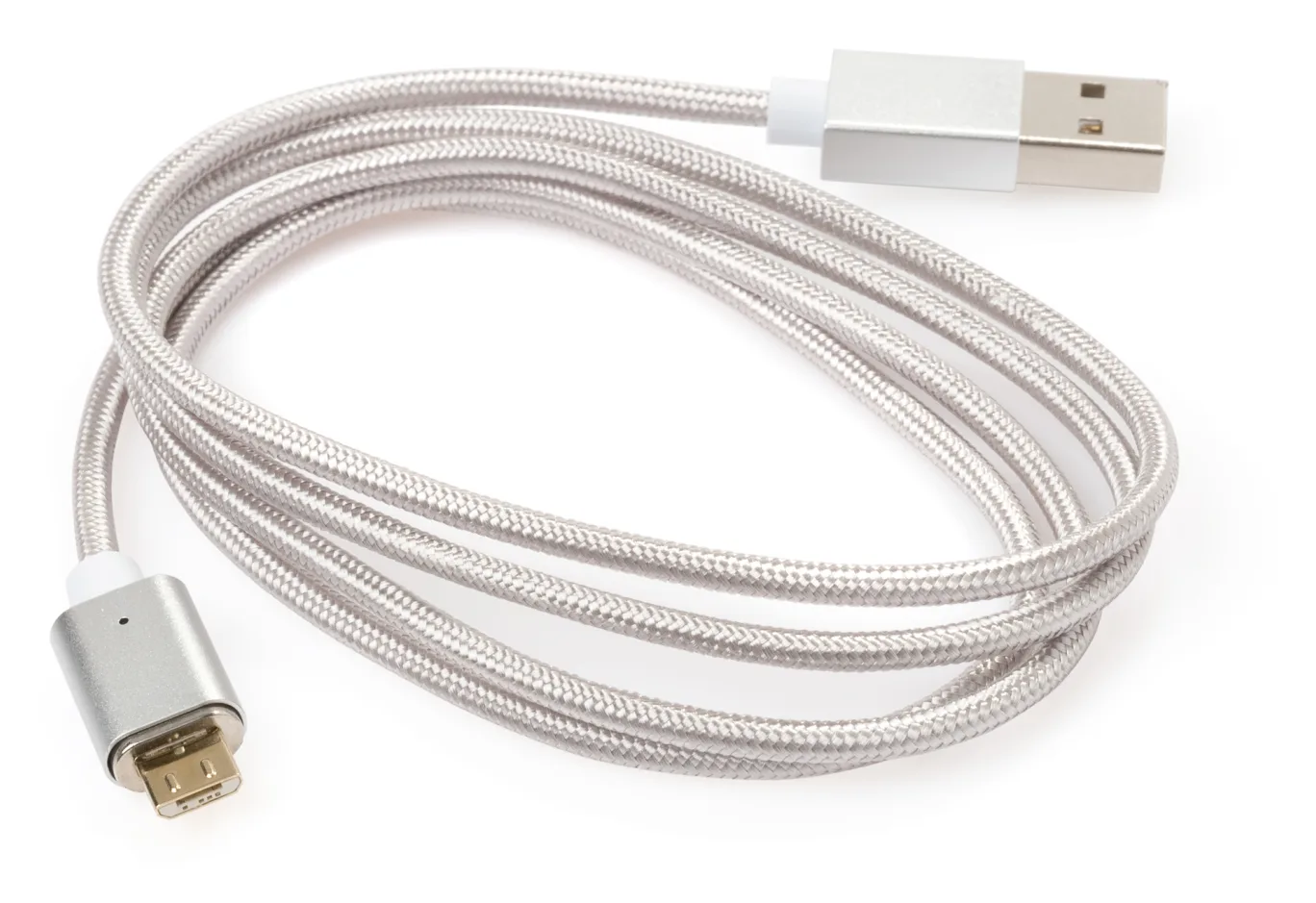 Data cable USB 2.0 AM to Micro 5P 1.0m Magnetic Vinga (VCPDCMMAG1S)