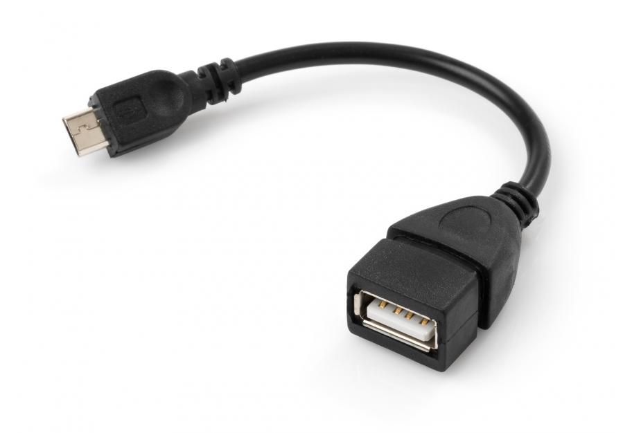 Adapter OTG USB 2.0 AF to Micro 5P 0.15m Vinga (VCPDCOTGMBK)