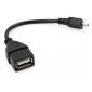 Перехідник OTG USB 2.0 AF to Micro 5P 0.15m Vinga (VCPDCOTGMBK)