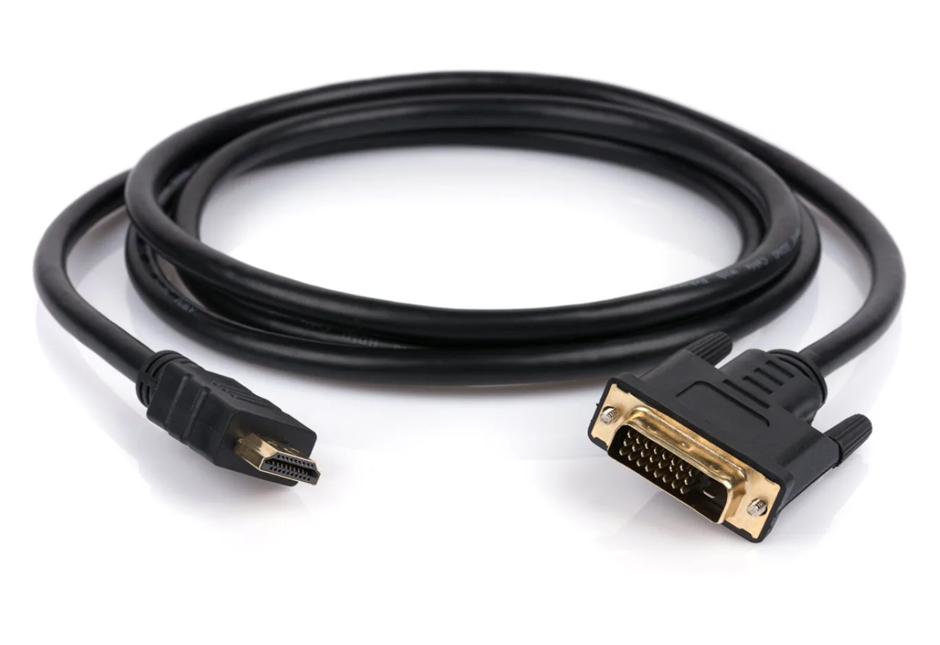 Multimedia cable HDMI M to DVI M 1.8m 24+1pin Vinga (VCPHDMIDVI1.8)