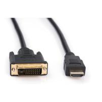 Кабель мультимедійний HDMI M to DVI M 1.8m 24+1pin Vinga (VCPHDMIDVI1.8)