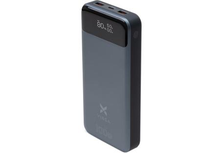 Батарея універсальна Vinga 30000 mAh 100W Display VA Grey (Li-Ion) (VPBB30100)