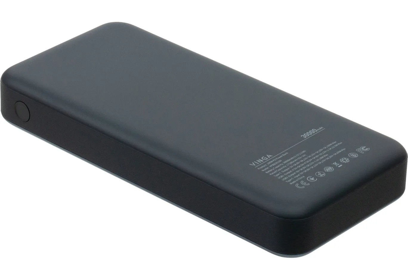 Universal Battery Vinga 30000 mAh 100W Display VA Grey (Li-Ion) (VPBB30100)