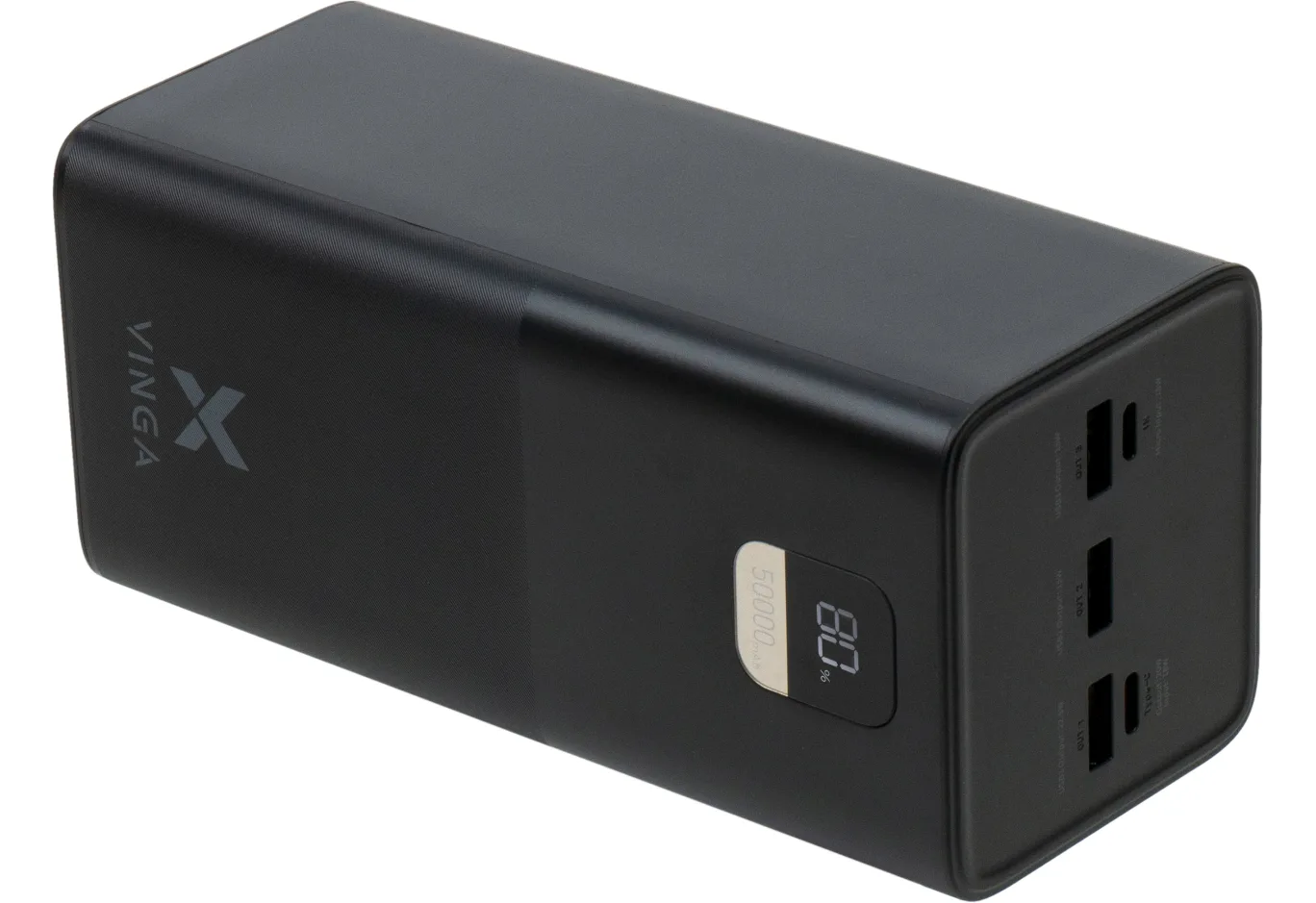 Universal Battery Vinga 50000 mAh 22.5W Display Black (VPBB5022)