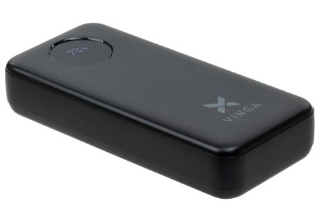 Батарея універсальна Vinga 20000 mAh 22.5W Display Black (VPBB2022)