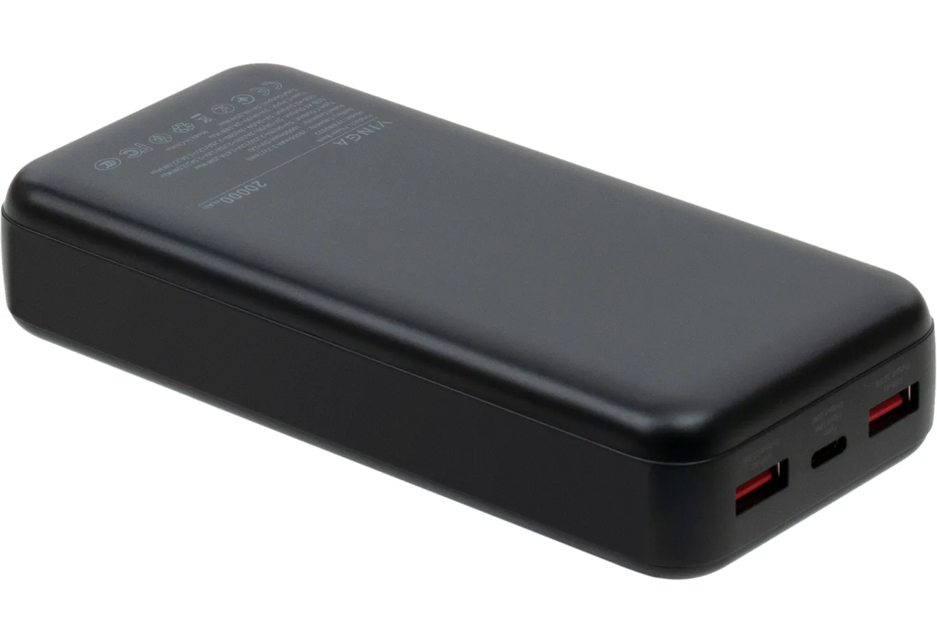 Universal Battery Vinga 20000 mAh 22.5W Display Black (VPBB2022)
