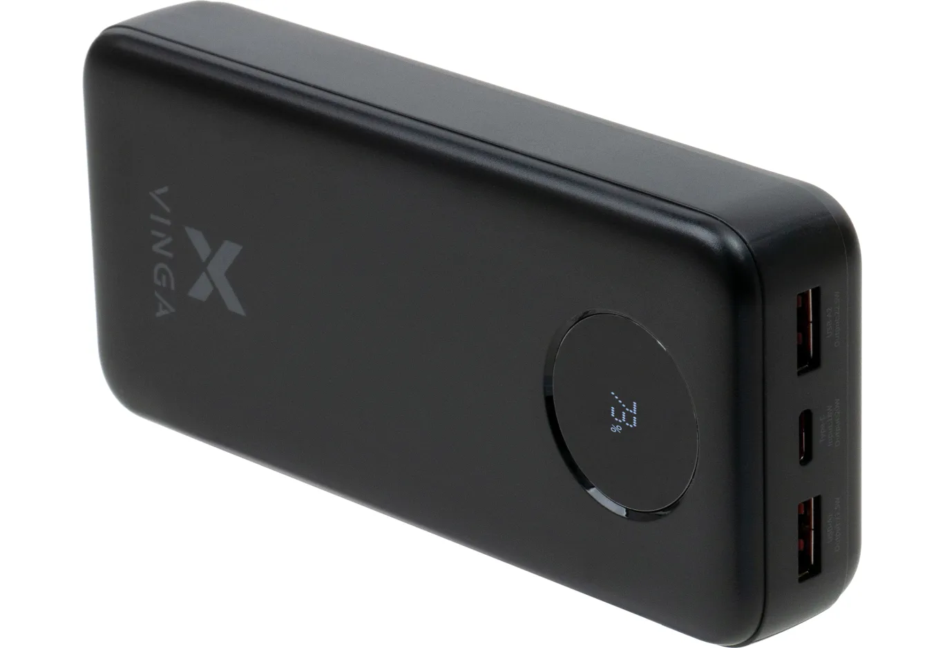 Universal Battery Vinga 20000 mAh 22.5W Display Black (VPBB2022)