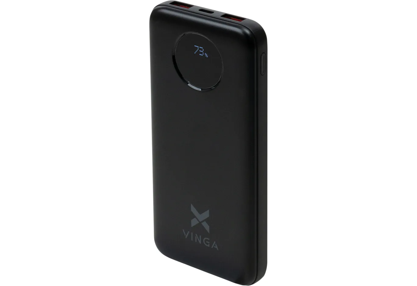 Батарея універсальна Vinga 10000 mAh 22.5W Display Black (VPBB1022)