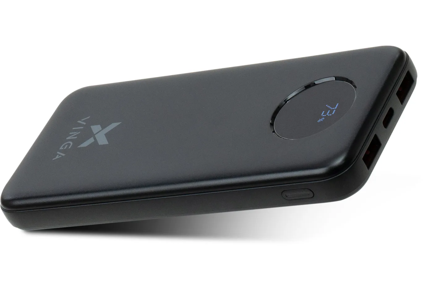Батарея універсальна Vinga 10000 mAh 22.5W Display Black (VPBB1022)