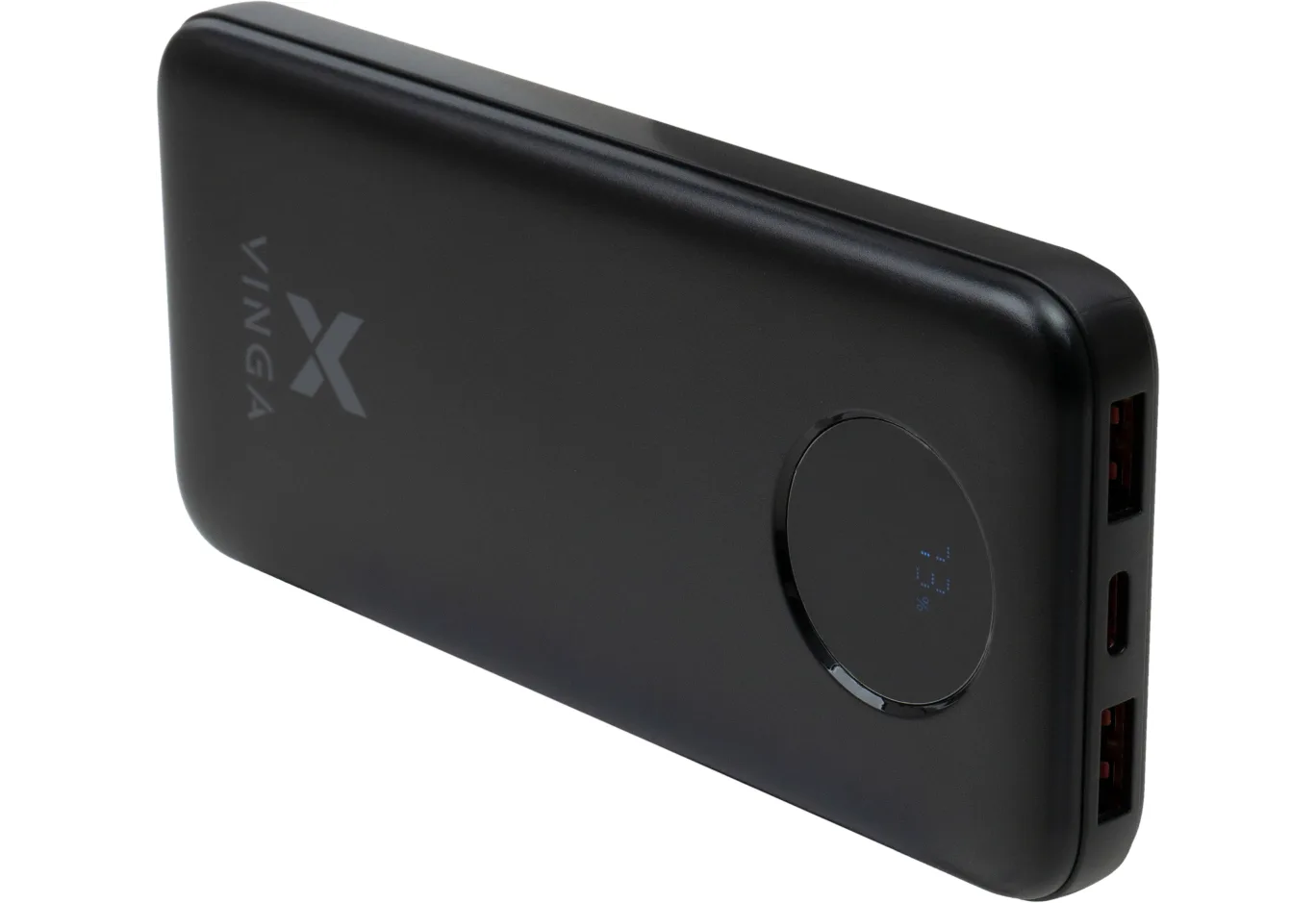 Батарея універсальна Vinga 10000 mAh 22.5W Display Black (VPBB1022)