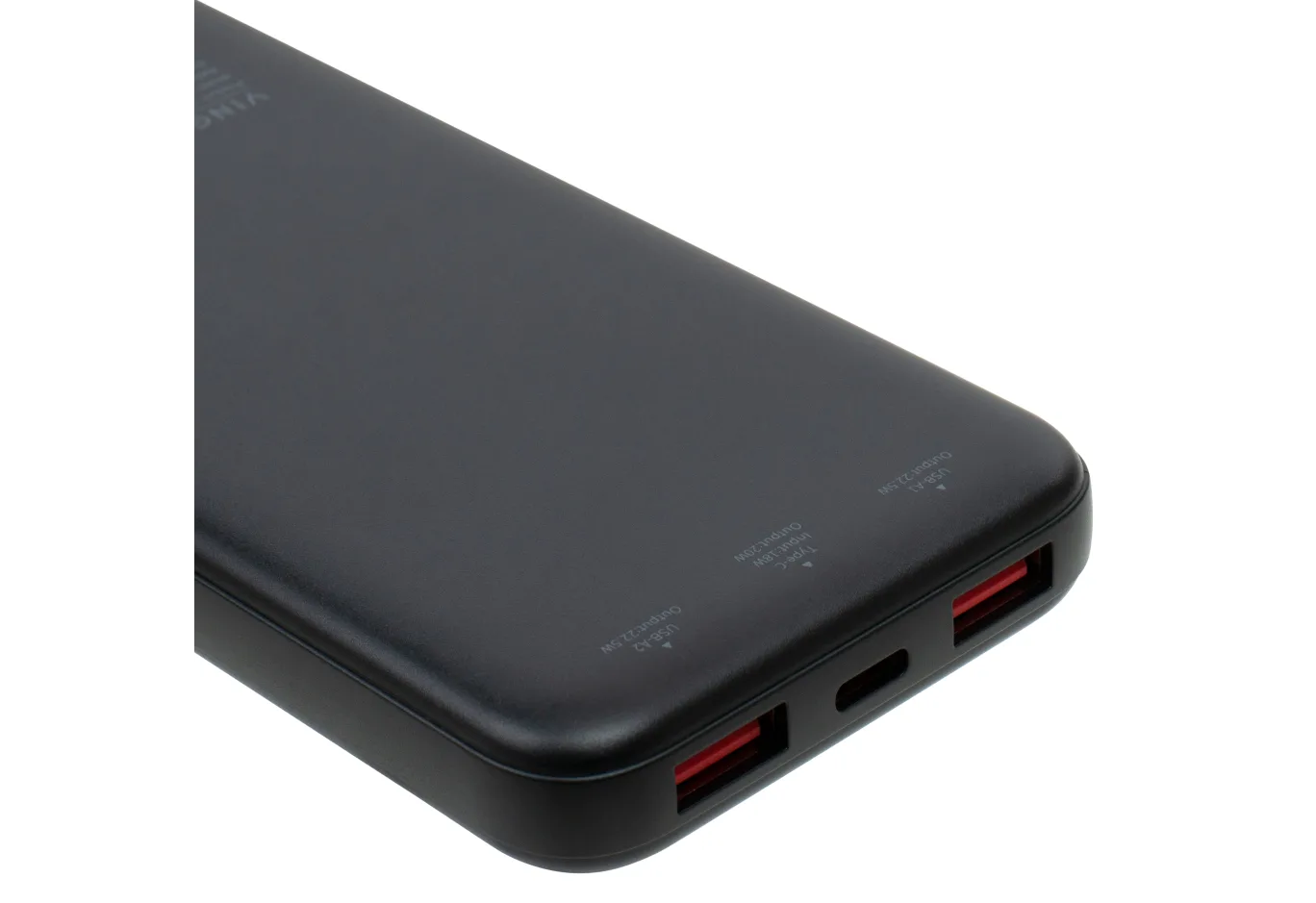 Батарея універсальна Vinga 10000 mAh 22.5W Display Black (VPBB1022)