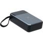 Батарея універсальна Vinga 20000 mAh 65W Display USB-C Cable Grey (VPBB2065C)
