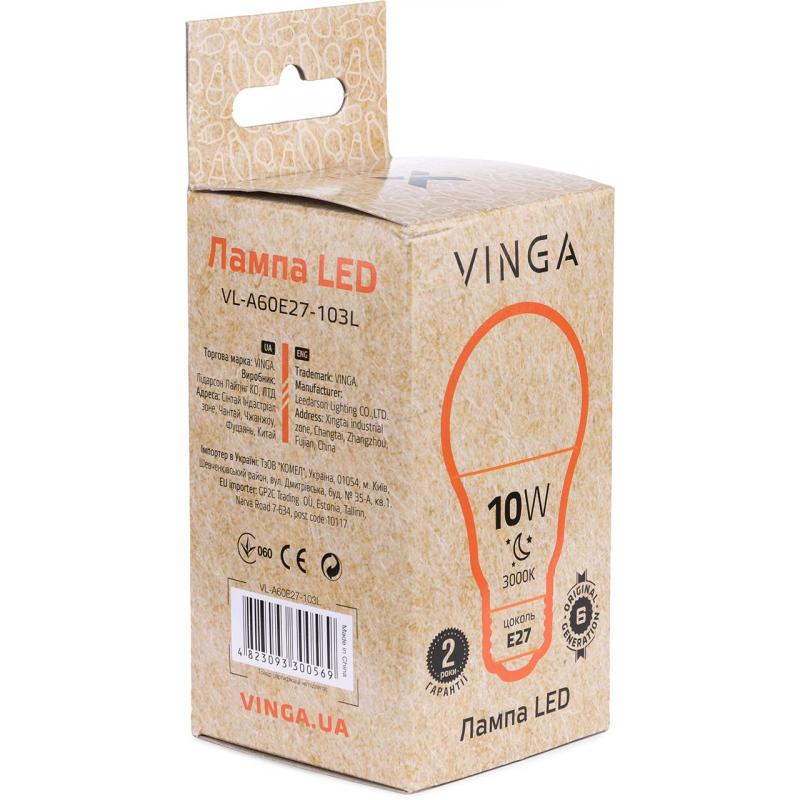Лампочка Vinga VL-A60E27-103L